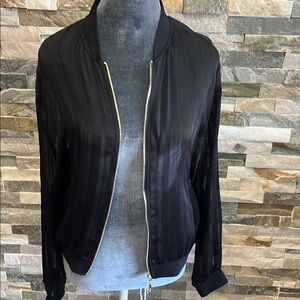 Zara Black Sheer Women's Jacket